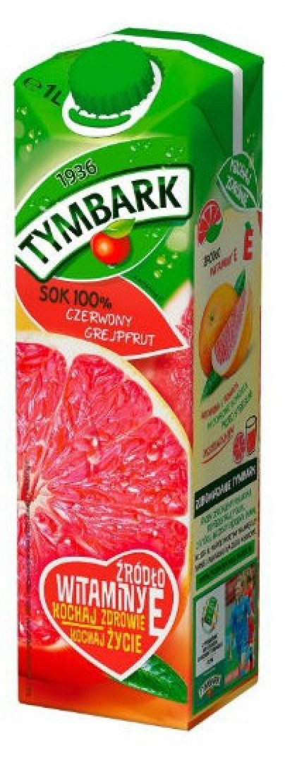 Nektar TYMBARK z czerwony grejpfrut 100% 1L