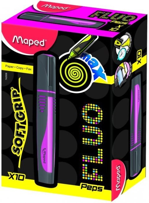 Zakreślacz FLUO PEPS max różowy MAPED 742936