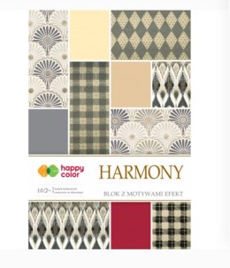 Blok HARMONY z efektami, 170-220 g/m2, A4, 10 ark, 5 motywów, HAPPY COLOR HA 7717 (X)