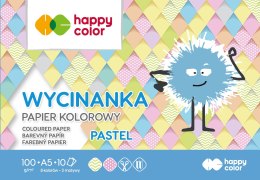 Blok Wycinanka Pastel, A5 10 ark, 100 g, Happy Color HA 3710 1520-PA10