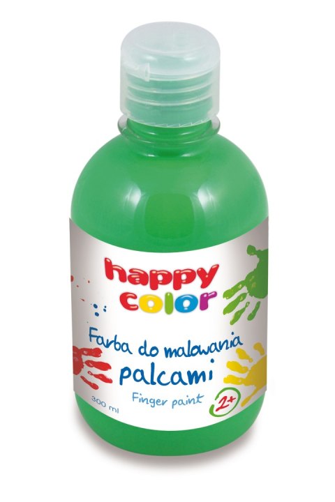 Farba do malowania palcami 300ml, zielony, Happy color HA 3350 0300-5