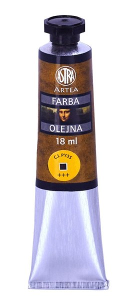 Farba olejna Astra tuba 18ml - kadmium żółty jasny, 83410958