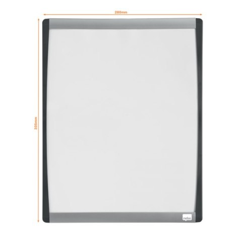 Tablica suchościeralna Nobo z zaokrągloną ramą 355x280mm, biała 1903779