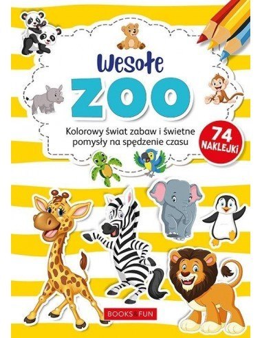 Kolorowanki z naklejkami - Wesołe ZOO B&F