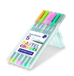 Cienkopis TRIPLUS FINELINER 0.3mm 6szt pastelowy S334SB6CS1