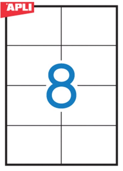 Etykiety 03140 105*74 (100) permanentne APLI 1279