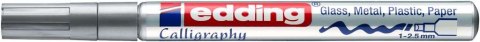 Marker lakierowy do kaligrafii 1-2,5 mm srebrny Edding 753/054/S