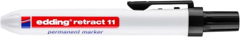Marker permanentny automatyczny okrągła końcówka 1,5-3 mm czarny Edding retract11/001/C