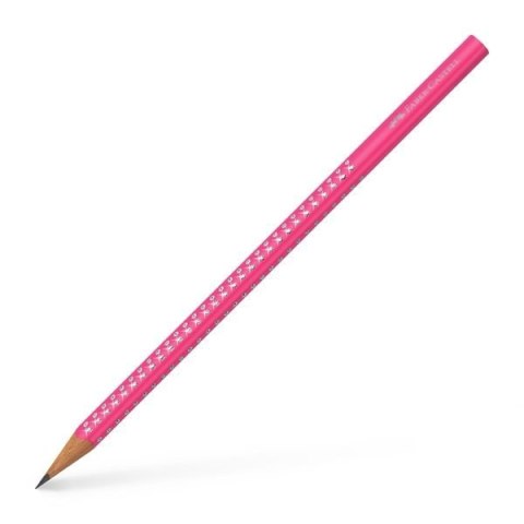 Ołówek SPARKLE B różowy z kryształkami FC118317 FABER-CASTELL