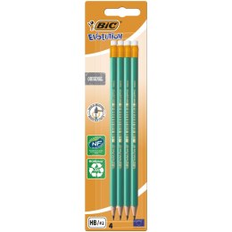 Ołówek z gumką BIC Evolution Original 655 HB Blister 4szt, 8902753