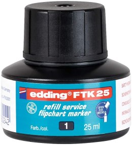 Tusz do markerów do flipchartów 25 ml czarny Edding FTK25/C