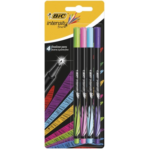 Cienkopis BIC Intensity Fine mix FUN Blister 4szt, 942076