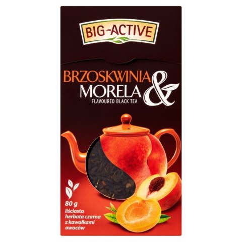 Herbata BIG-ACTIVE brzoskwinia i morela 80g liściasta