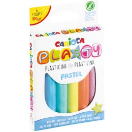 Plastelina pastelowa 100g 6 kolorów bezglutenowa CARIOCA 170-2525