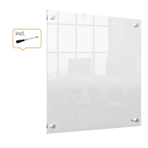 Tablica akrylowa suchościeralna do zawieszania na ścianie Nobo Home 450x450mm 1915620