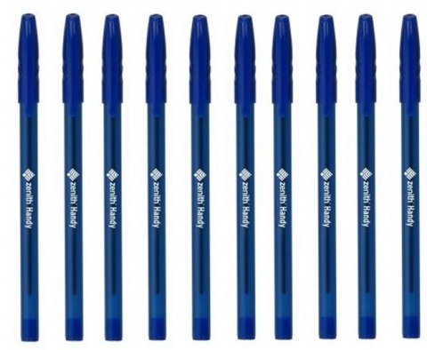 Długopis Zenith Handy 0,7mm, opp bag 10 sztuk, niebieski, 201321005