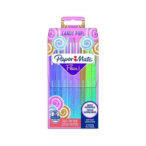 Flamaster FLAIR CANDY POP 16 kolorów, etui PAPER MATE 2061395