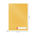 Folder A4 z kieszonką na etykietę Leitz Cosy, żółta 47080019