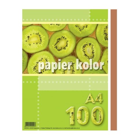 Papier xero A4 ciemnobrązowy (100 arkuszy) KRESKA