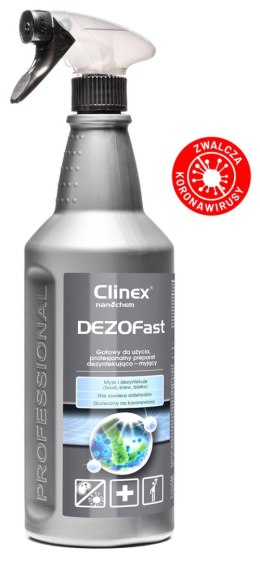 Płyn do dezynfekcji powierzchni CLINEX Dezofast 1L 77014 bezaldehydowy