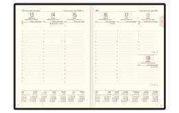 Kalendarz A4 CLASSIC książkowy (C1), 04 -granat fabric 2023 TELEGRAPH