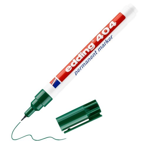 Marker permanentny 0,75 mm zielony Edding 404/004/ZI