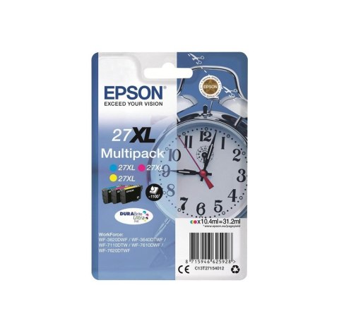 Zestaw tuszy EPSON 27XL CMY C13T27154012