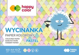 Blok Wycinanka Pastel, A4, 10 ark, 100 g, Happy Color HA 3710 2030-PA10