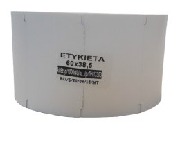 Etykieta termiczna na roli 60x38,5 (1000 szt.)