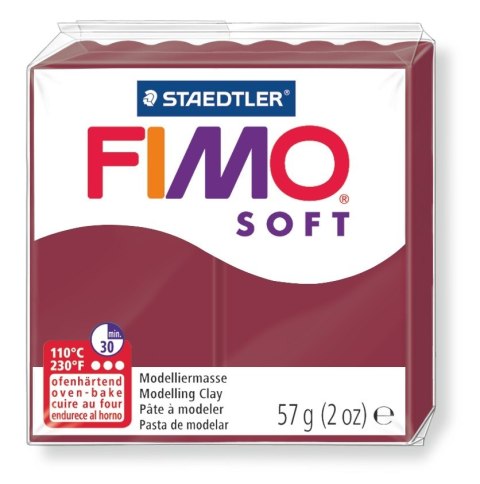 FIMO soft, masa termoutwardzalna, 57 g,_wiśniowy, Staedtler S 8020-23