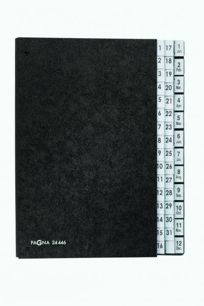 Teczka-skorowidz do podpisu, 44 części, 1-31 + A-Z, czarny P2444604 DURABLE