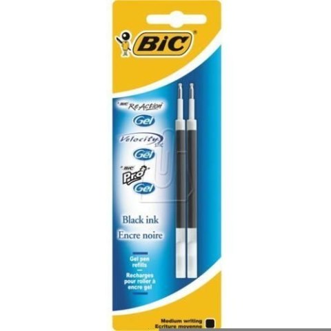 Wkład BIC Gel-ocity Original czarny Blister 2 szt, 862228 (X)