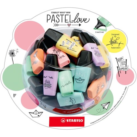 Display zakreślaczy BOSS mini PASTELLOVE 50 szt.07/50-07 STABILO