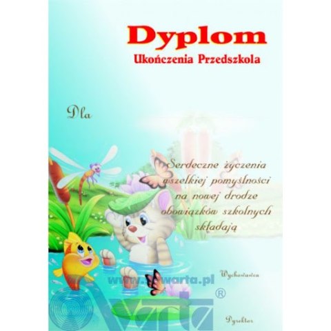 Dyplom przedszkolny DP 64 WARTA