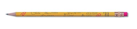 Ołówek Grafitowy 1231/FO FORMUŁY GEOMETRYCZNE z gumką KOH I NOOR (X)