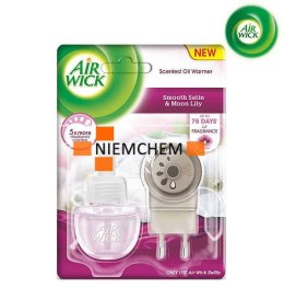 AIR WICK odświeżacz Elektryczny Księżycowa Lilia Otulona Satyną komplet 19 ml