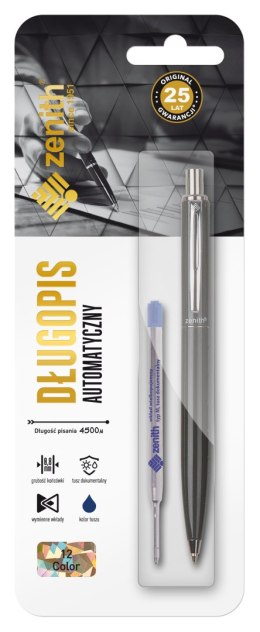Długopis automatyczny Zenith 12 Color line + wkład - blister, 4120101