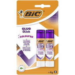 Klej w sztyfcie BIC Coloured 8g Blister 2szt, 942047