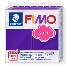 Kostka FIMO soft 57g, fiołkowy, masa termoutwardzalna, Staedtler S 8020-63