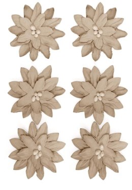 Kwiaty samop. papierowe DALIA beżowe (6) 252009 Galeria Papieru