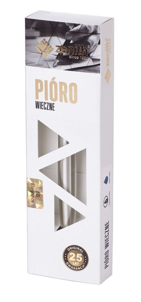 Pióro stalowe Zenith 60 srebrne, 7600102