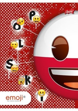 Zeszyt A5 60k. linia język polski EMOJI 2380 ST.MAJEWSKI 2018