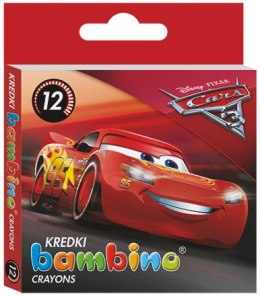 Kredki BAMBINO w op.drew 12kol + temp. CARS 3