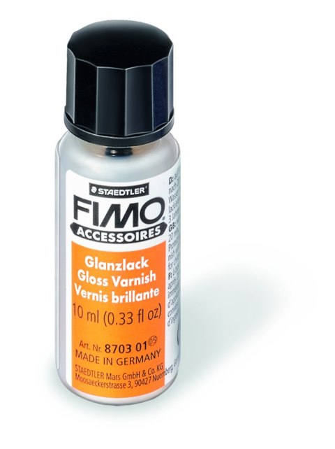 Lakier błyszczący Fimo, z pędzelkiem, 10ml, Staedtler S 8703 01 BK