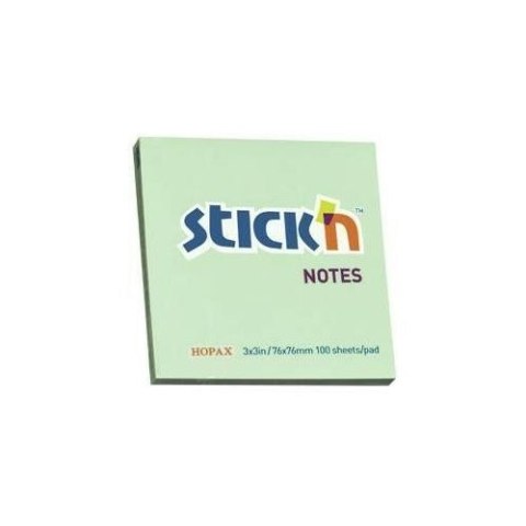 Notes samop.76x51 Zielony pastel STICK`N 100k. 21147