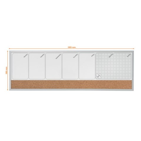 Planer mały tygodniowy Nobo 585x190mm 1903780