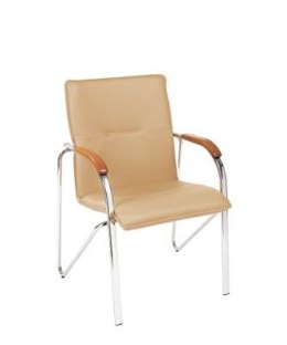 Krzesło SAMBA Chrome kremowy, drewno buk NowyStyl
