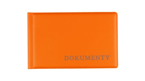 Okładka na dokumet.małe orange BIURFOL KOD-02-04