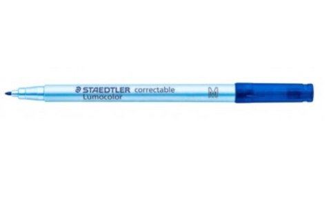 Pisak usuwalny Lumocolor correctable, M, niebieski, Staedtler S 305 M-3