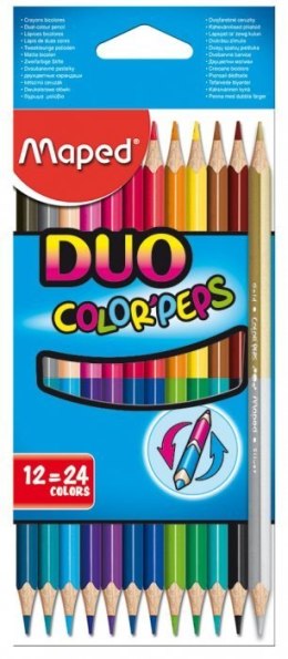 Kredki dwustronne COLORPEPS DUO 12=24kol 829600